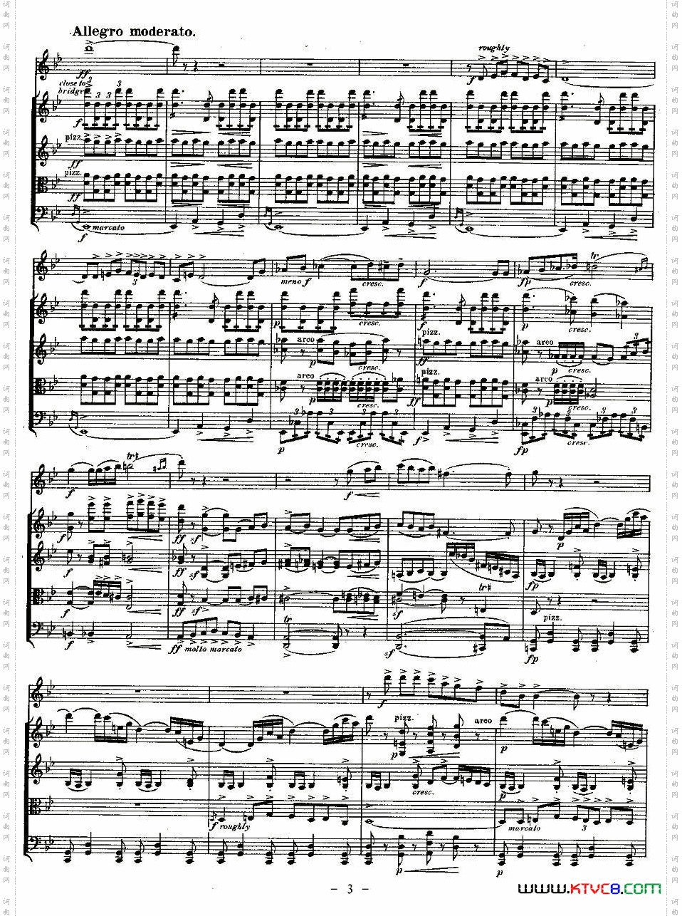 QUINTET.No1.双簧管+弦乐五重奏第一乐章、总谱