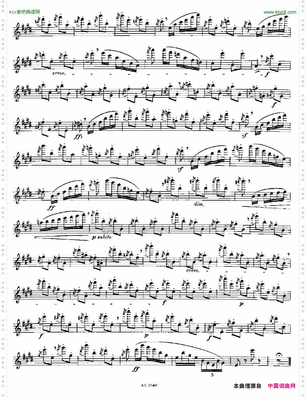 Moyse-25StudiesafterCzernyflute之1525首改编自车尔尼作品的练习曲