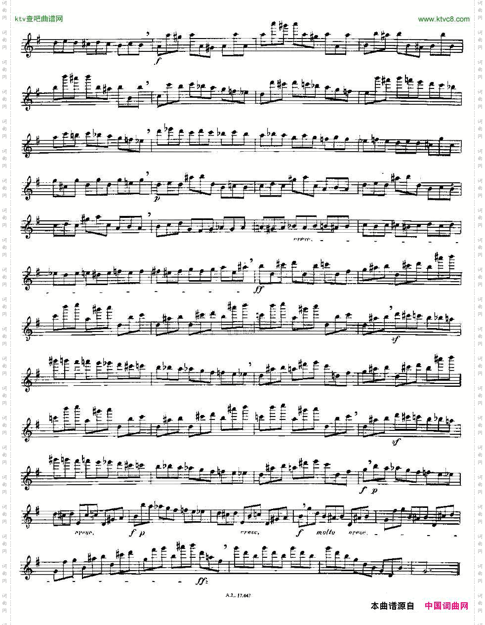 Moyse-25StudiesafterCzernyflute之1725首改编自车尔尼作品的练习曲