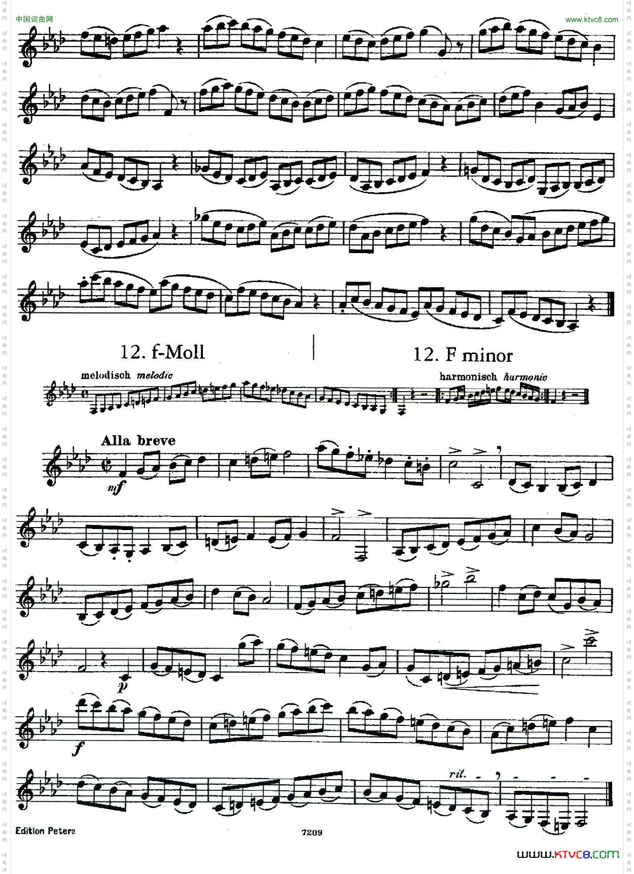 DEMNITZ单簧管练习曲