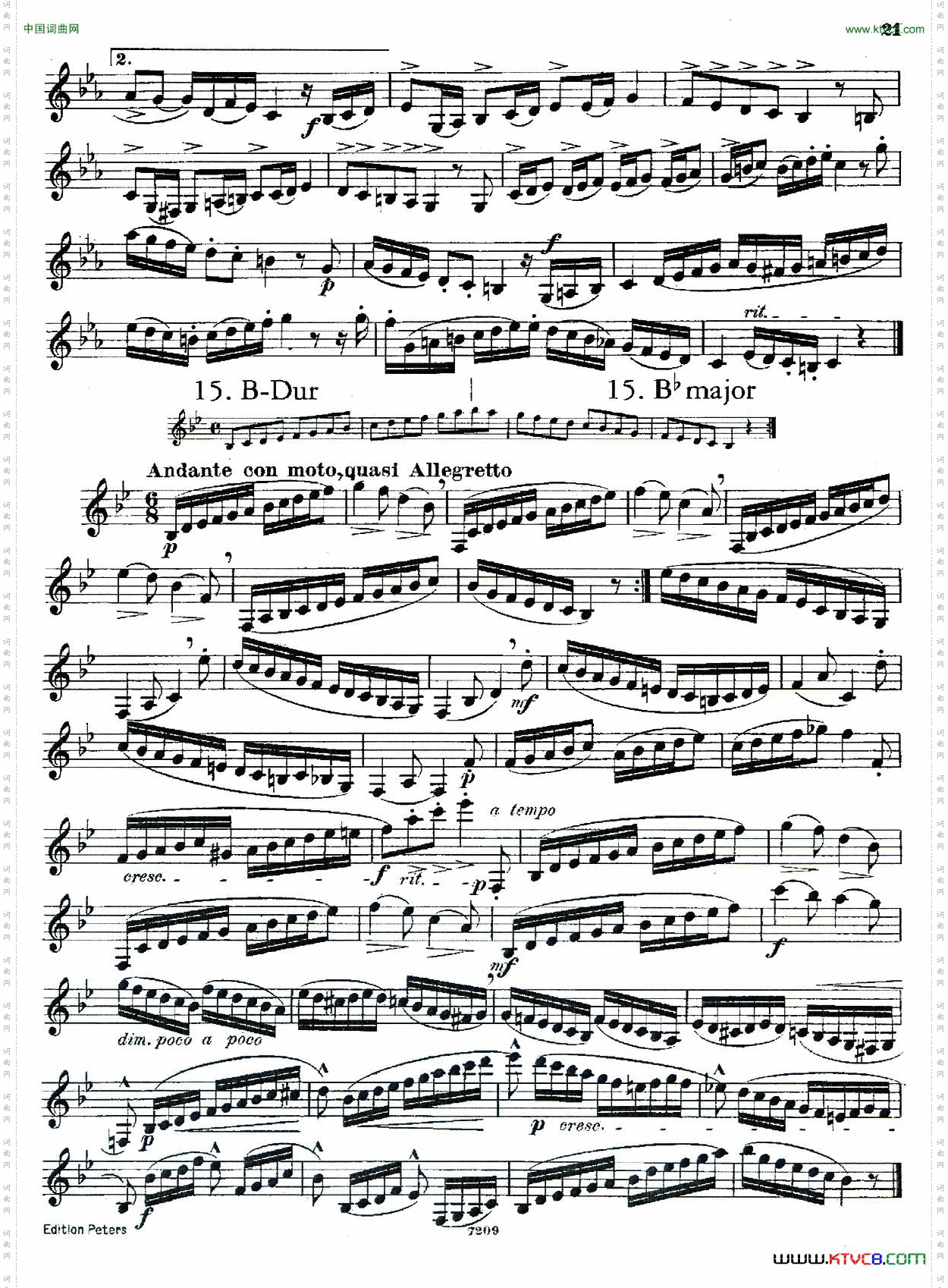 DEMNITZ单簧管练习曲