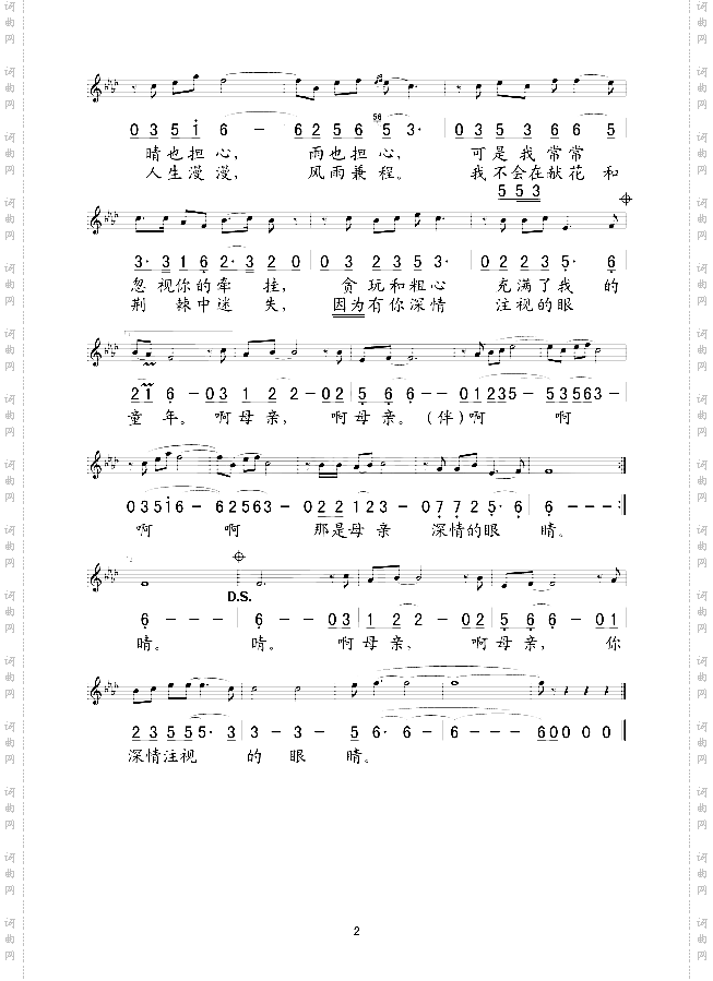 母亲的眼睛