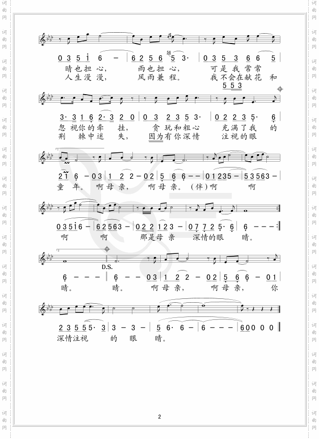 母亲的眼睛