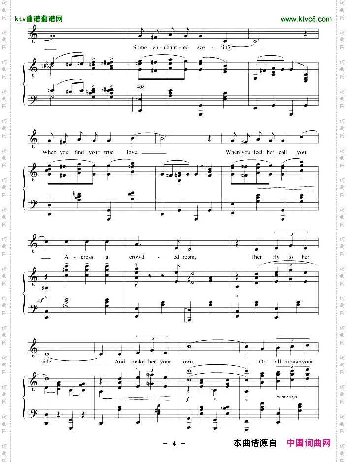 有个迷人的夜晚正谱[美]