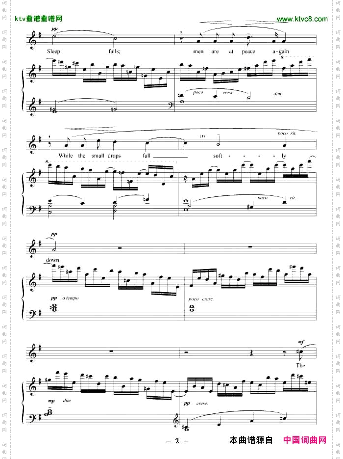 雨中的钟声正谱[美]