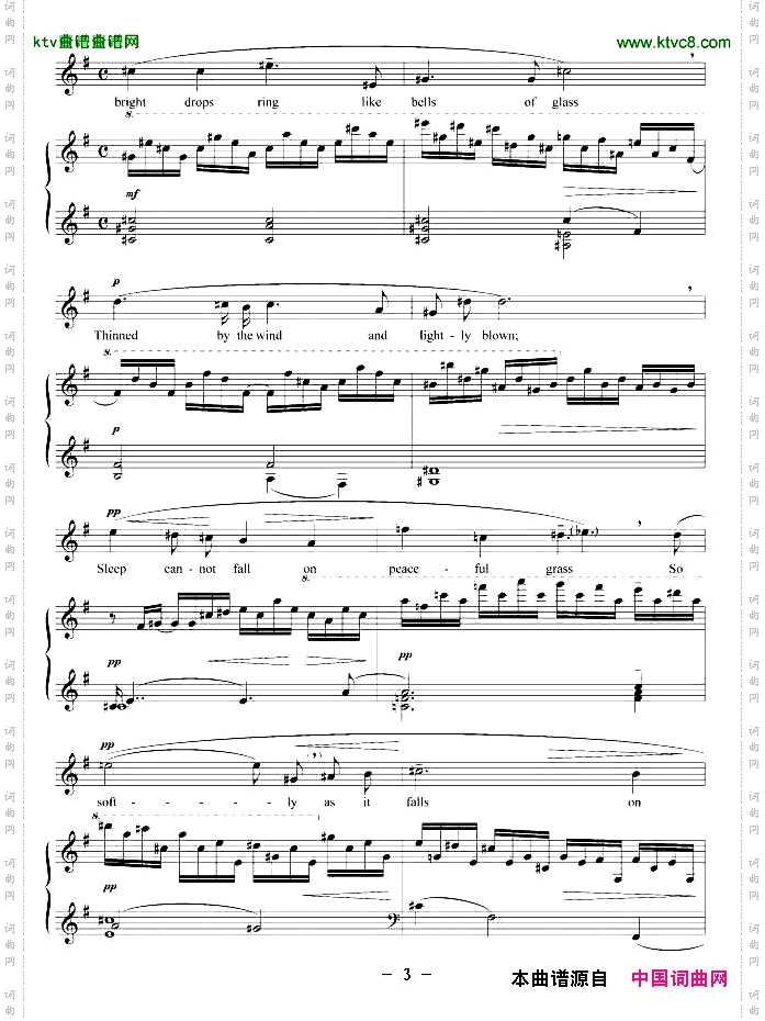 雨中的钟声正谱[美]