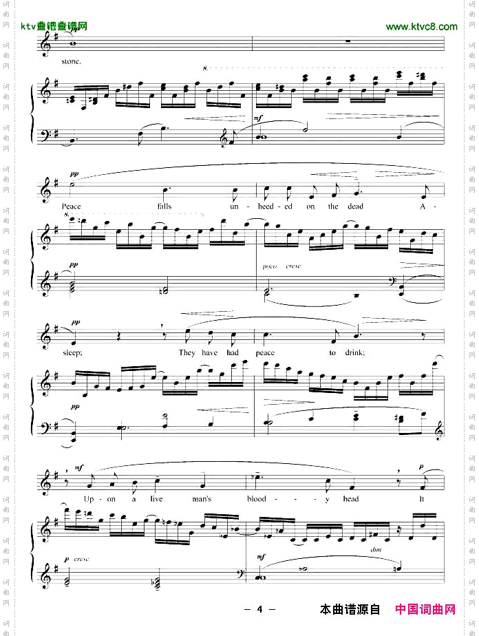 雨中的钟声正谱[美]