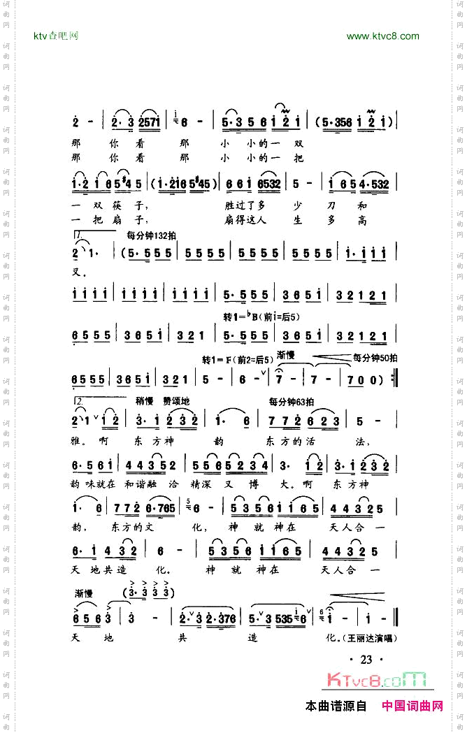 东方诗韵（正谱）