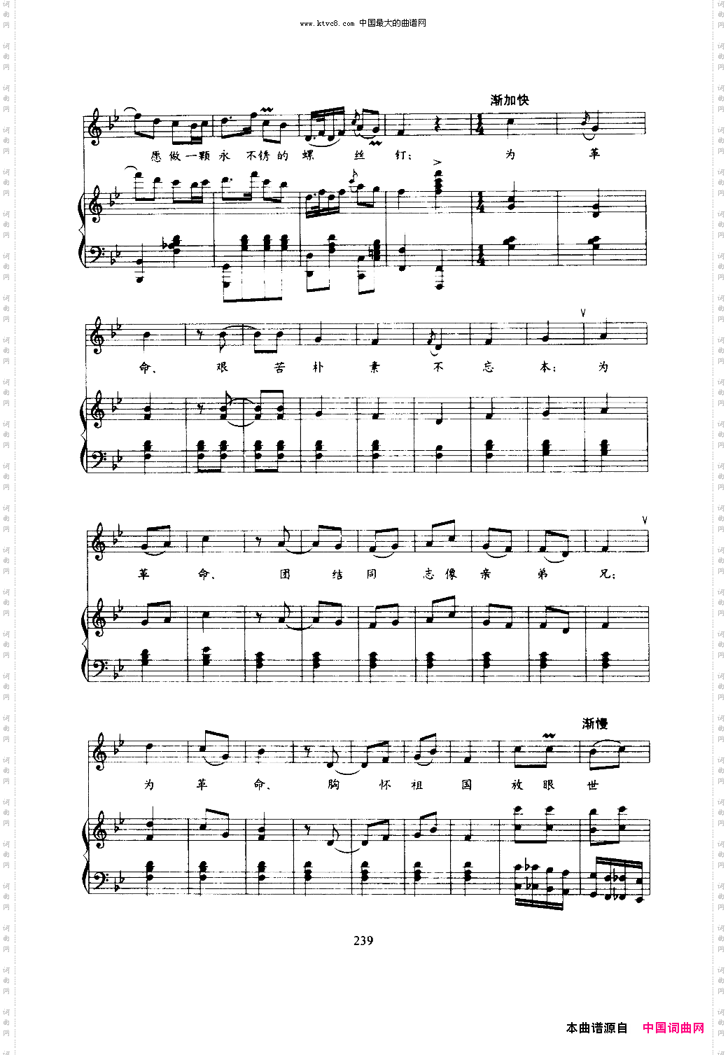 革命熔炉火最红_钢伴谱