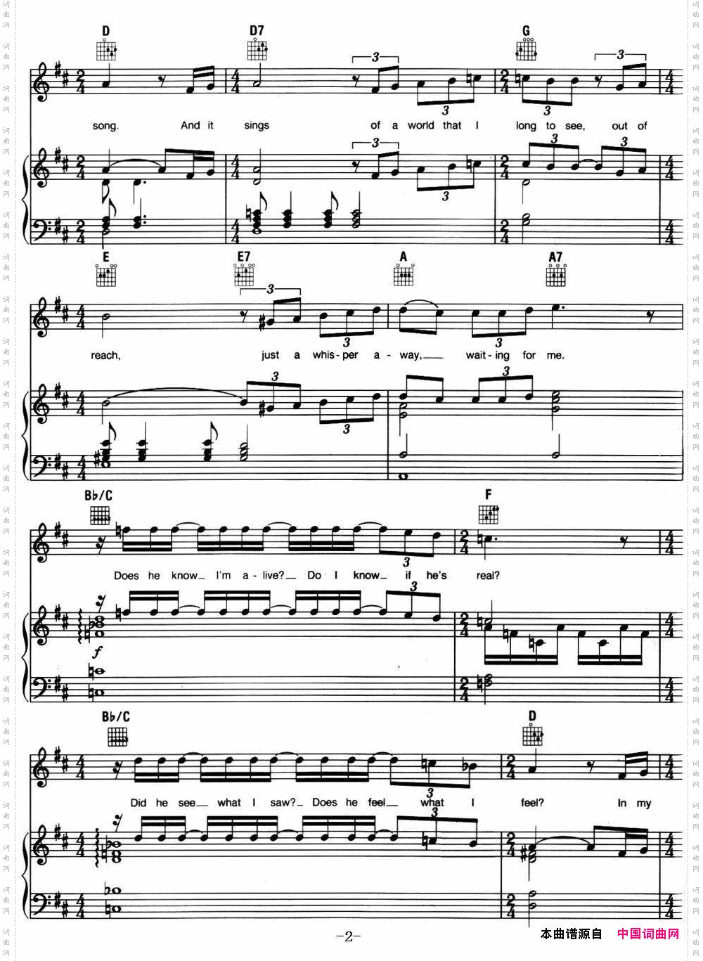 InMyLife_音乐剧《悲惨世界》Les Miserables选曲、正谱 
