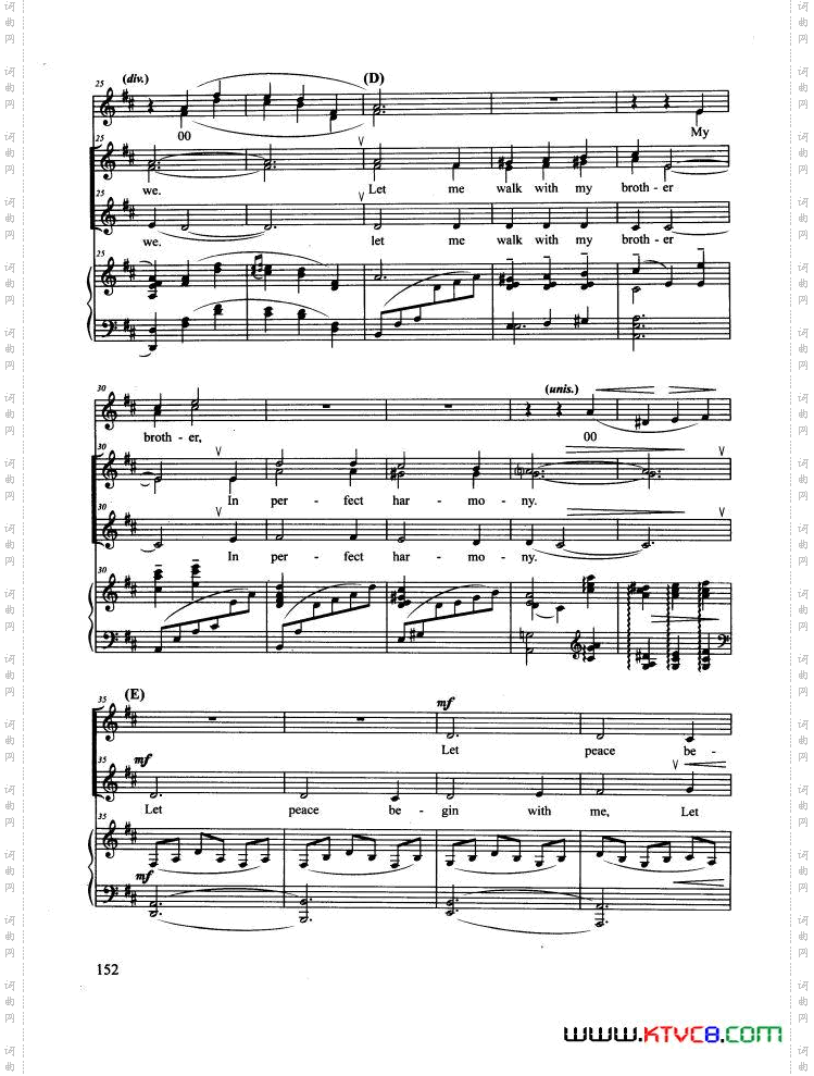 LetThereBePeaceonEarth合唱正谱_Let There Be Peace on Earth合唱 正谱