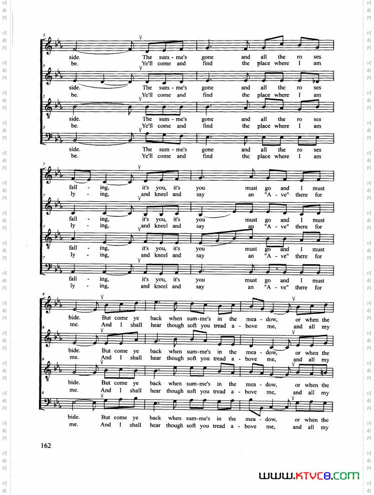 DANNYBOY合唱正谱_DANNY BOY合唱 正谱