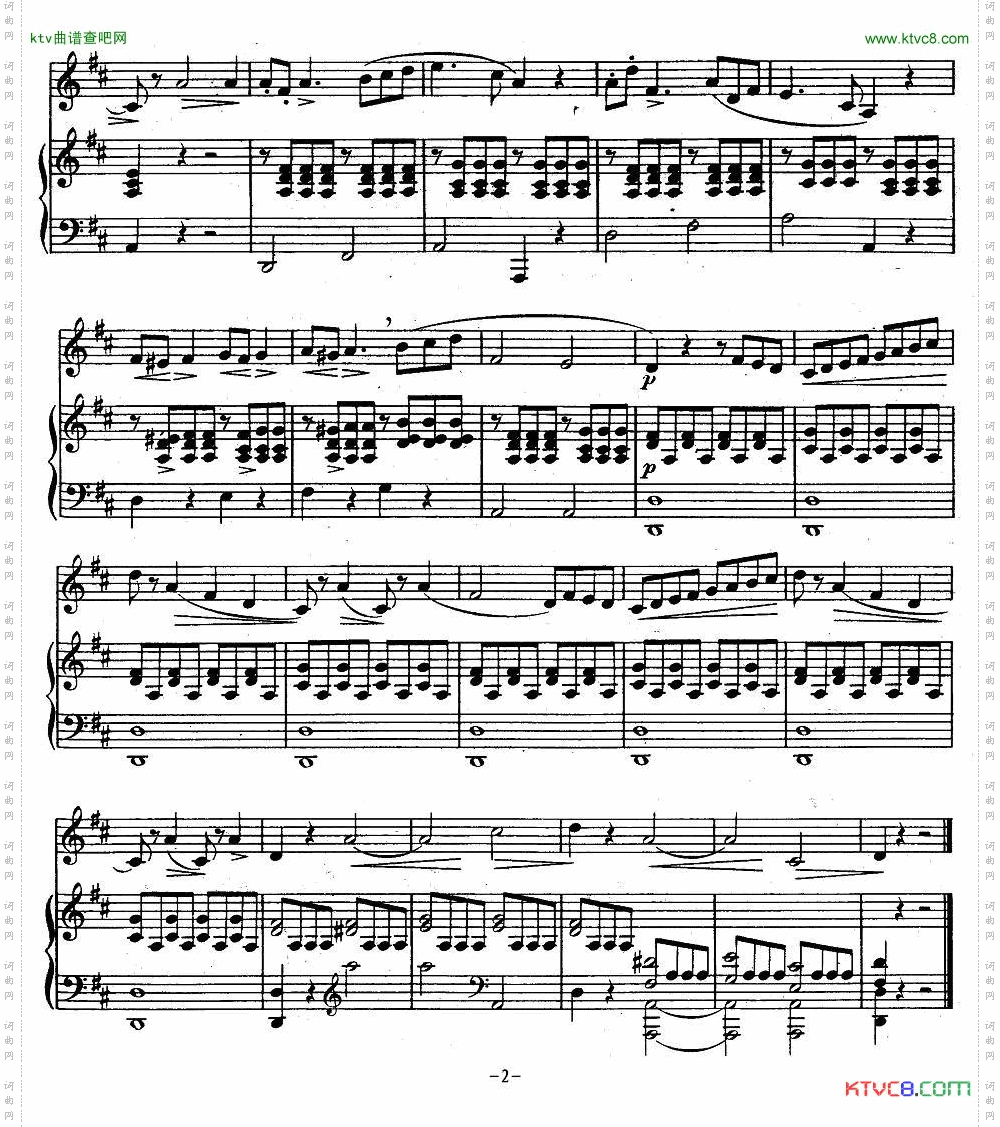 J·孔空中声部练习曲-第16首正谱