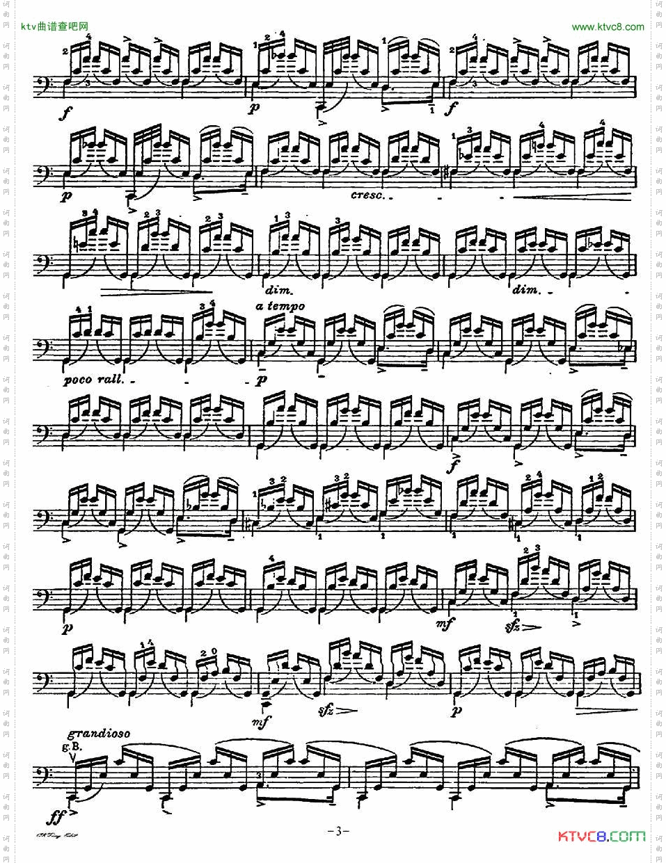 A.Piatti12CapriceOp.25皮阿蒂12首大提琴随想曲第七首