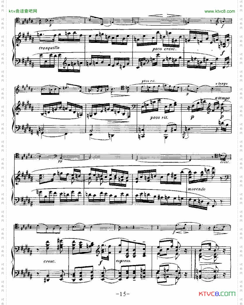 马克斯·布鲁赫Op704首大提琴+钢琴