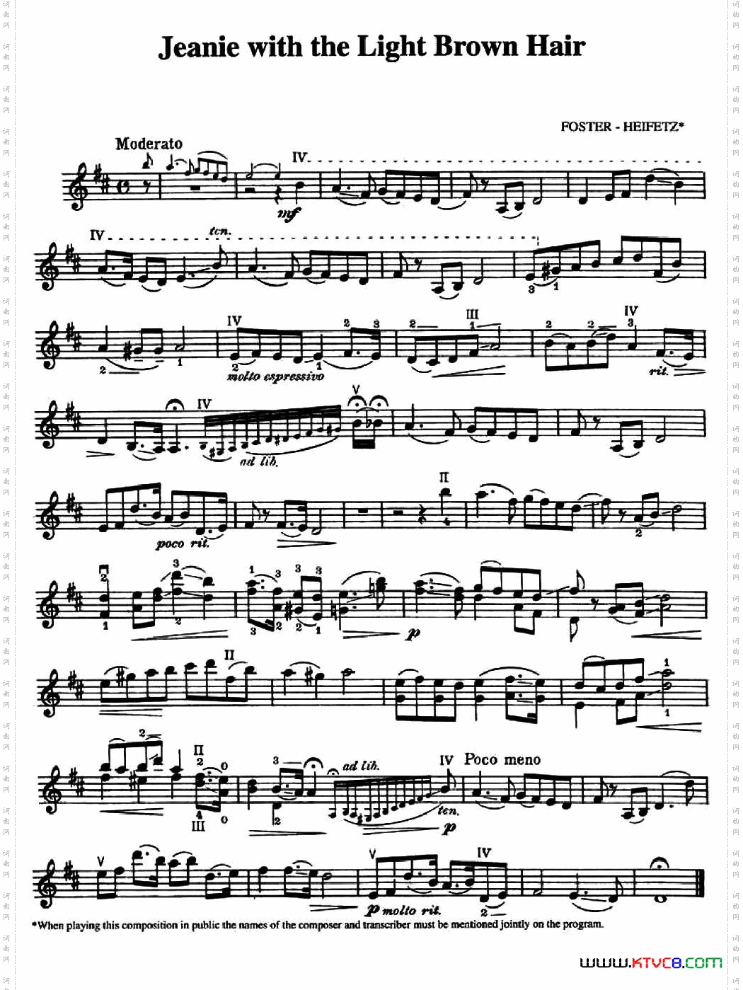 JeaniewiththeLightBrownHair浅棕色头发的珍妮_Jeanie with the Light Brown Hair浅棕色头发的珍妮