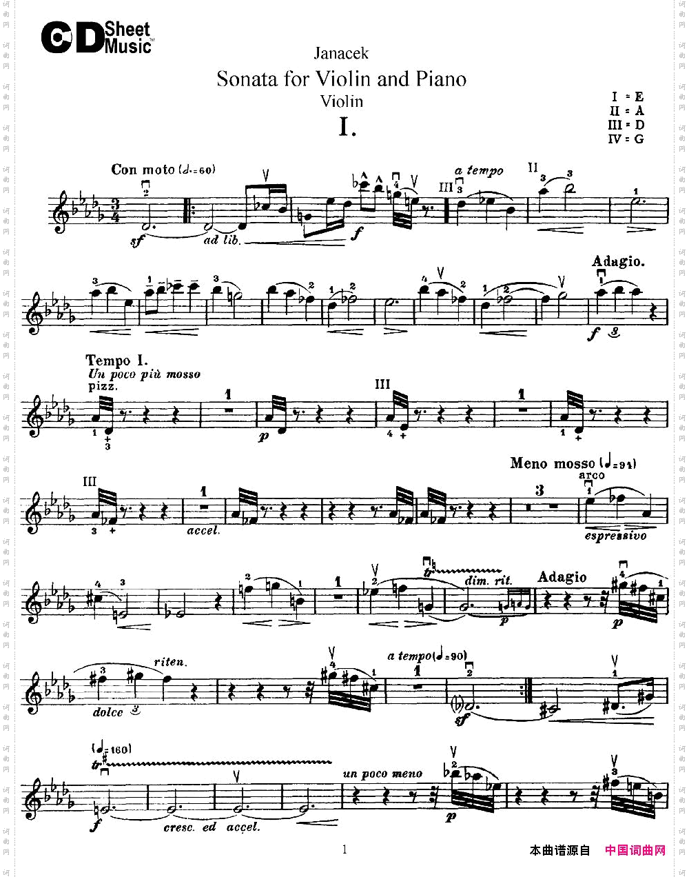 JanacekSonataforViolin