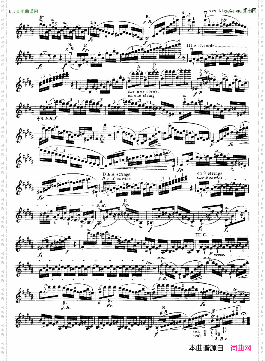 24首小提琴练习曲之11