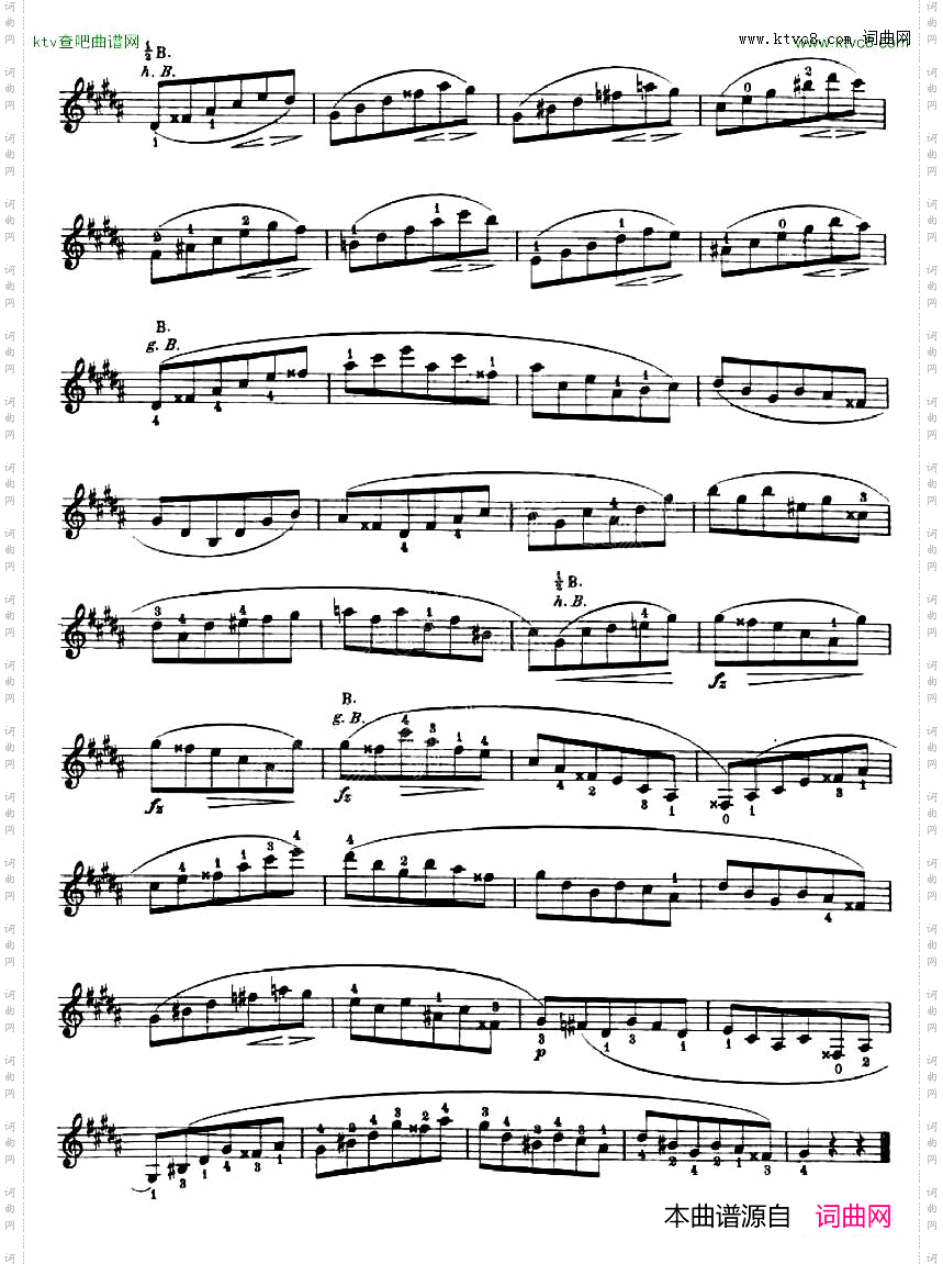 24首小提琴练习曲之12