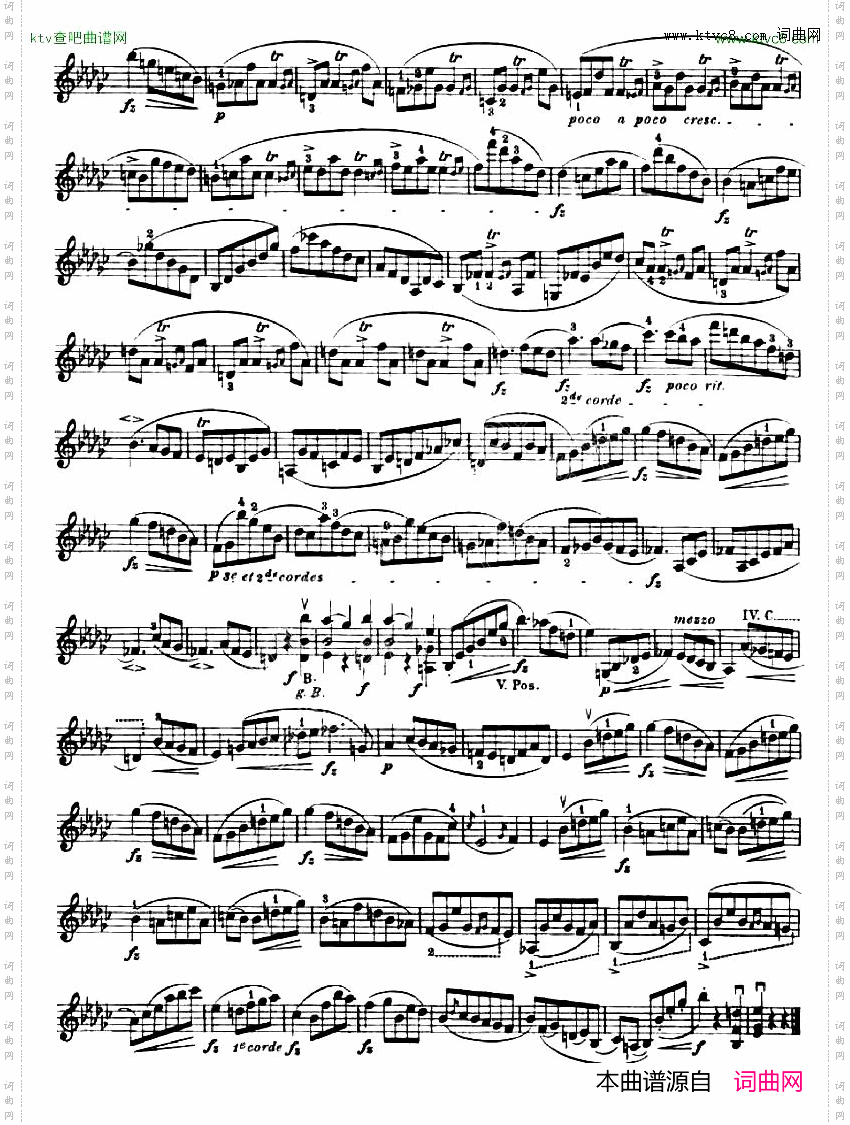 24首小提琴练习曲之14