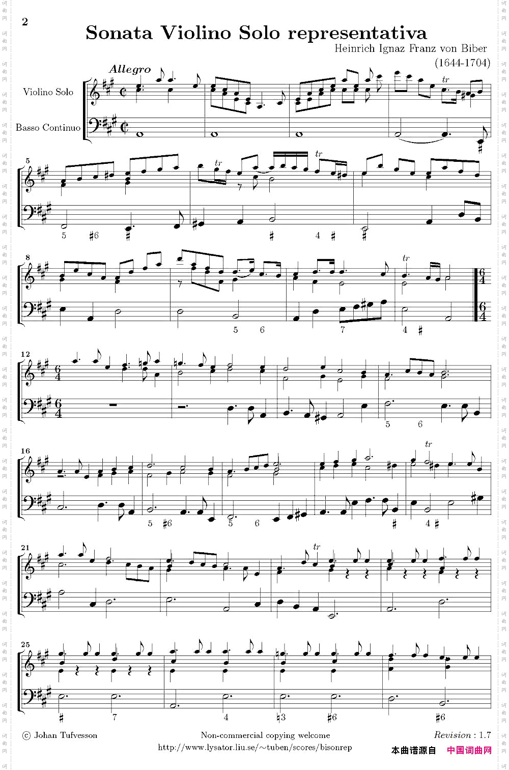 SonataViolinoSolorepresentativaViolino+BassoContinuo_Sonata Violino Solo representativaViolino+Basso Continuo