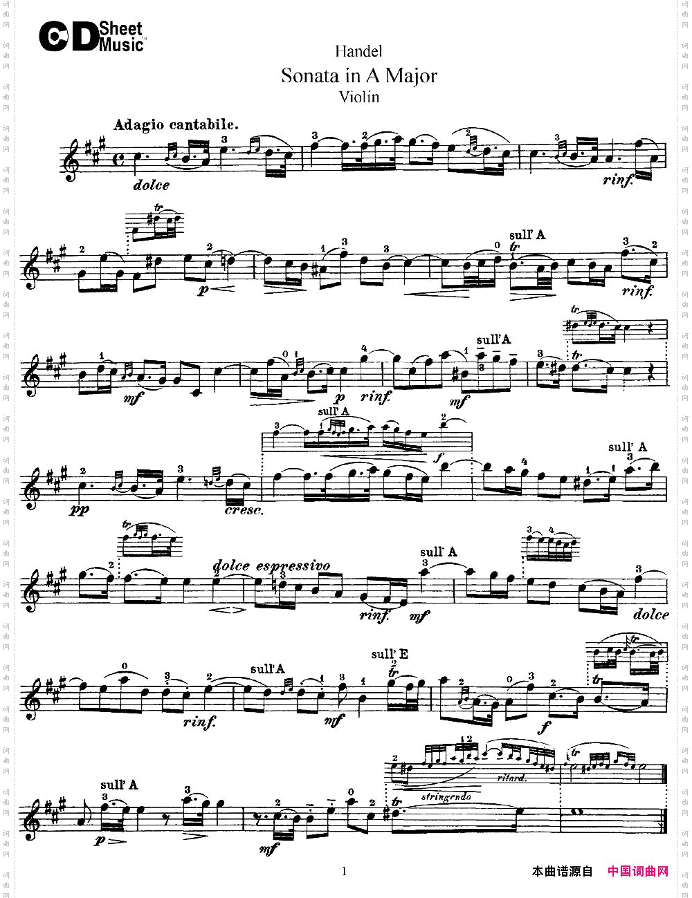 ViolinSonataNo.1inAmajor
