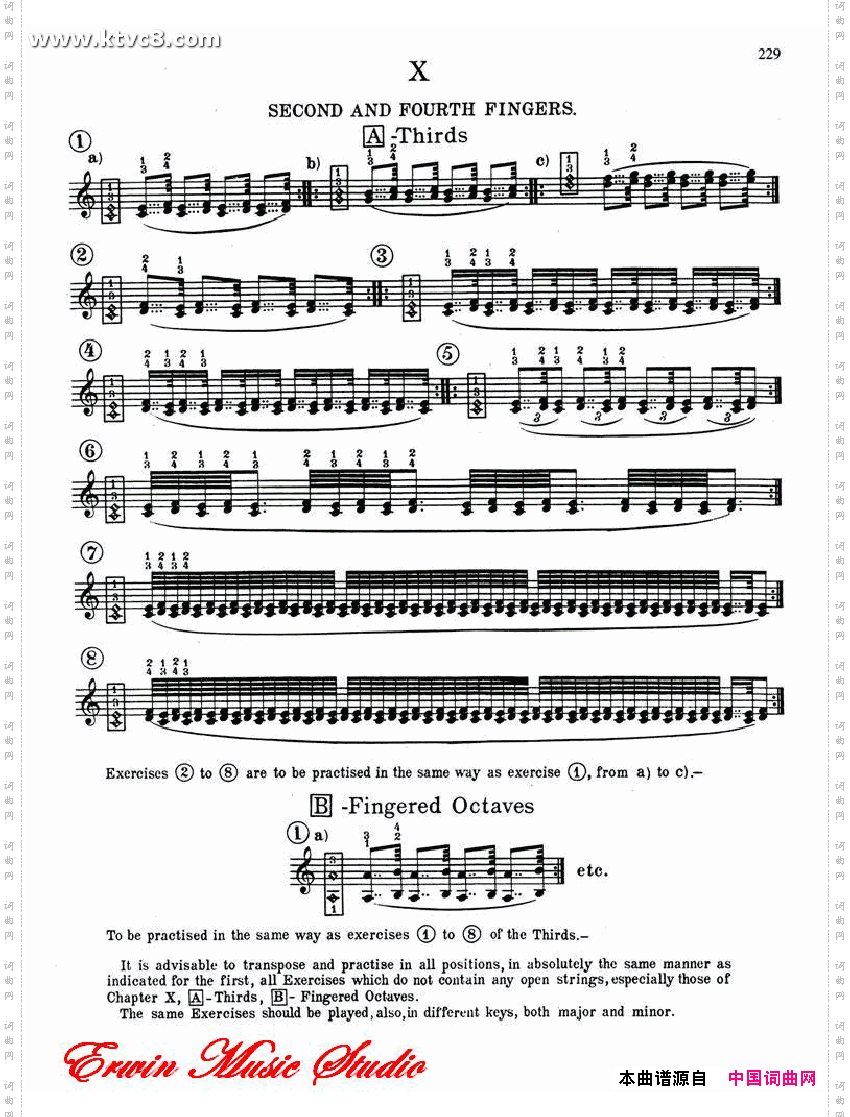 德米特里康斯坦丁多尼斯,基本颤音的练习,作品.18练习曲谱