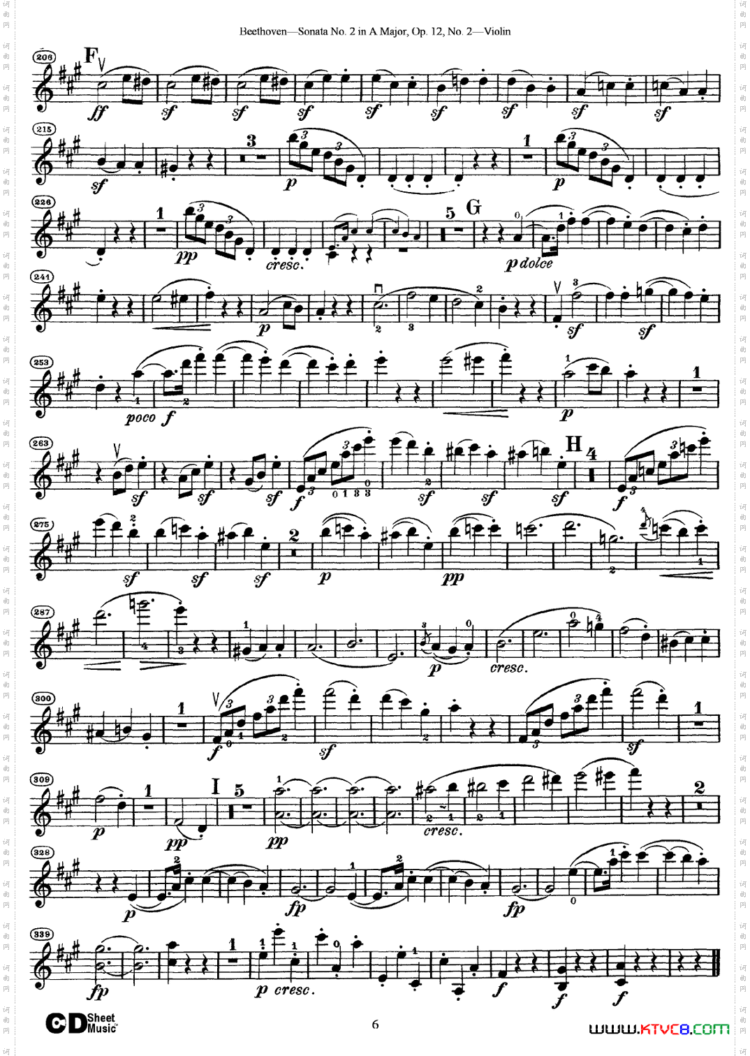 A大调第二小提琴奏鸣曲SonataNo·2inAMajo-rOp·12,No·2_A大调第二小提琴奏鸣曲Sonata No·2 in A Majo-r Op·12,No·2