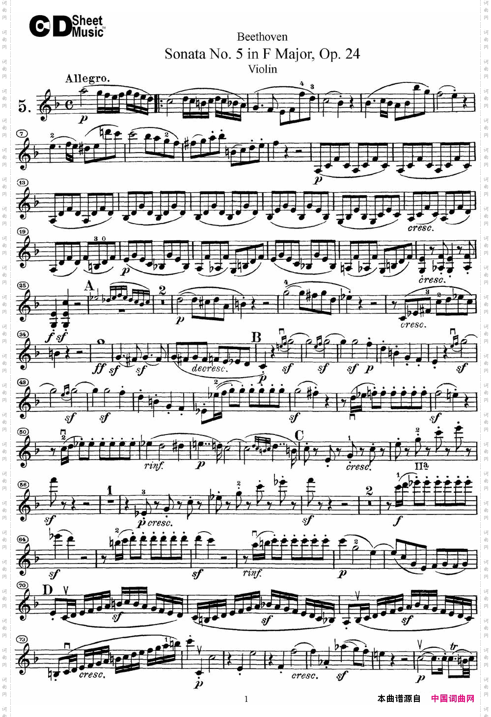 ViolinSonataNo·5inFMajo-rOp·24