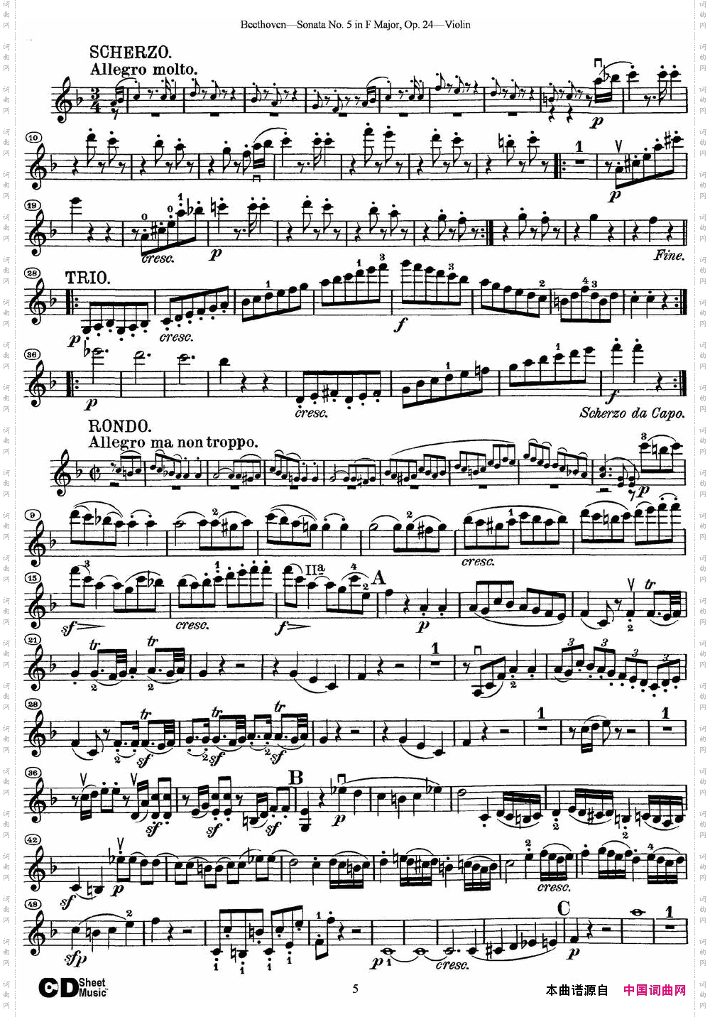 ViolinSonataNo·5inFMajo-rOp·24