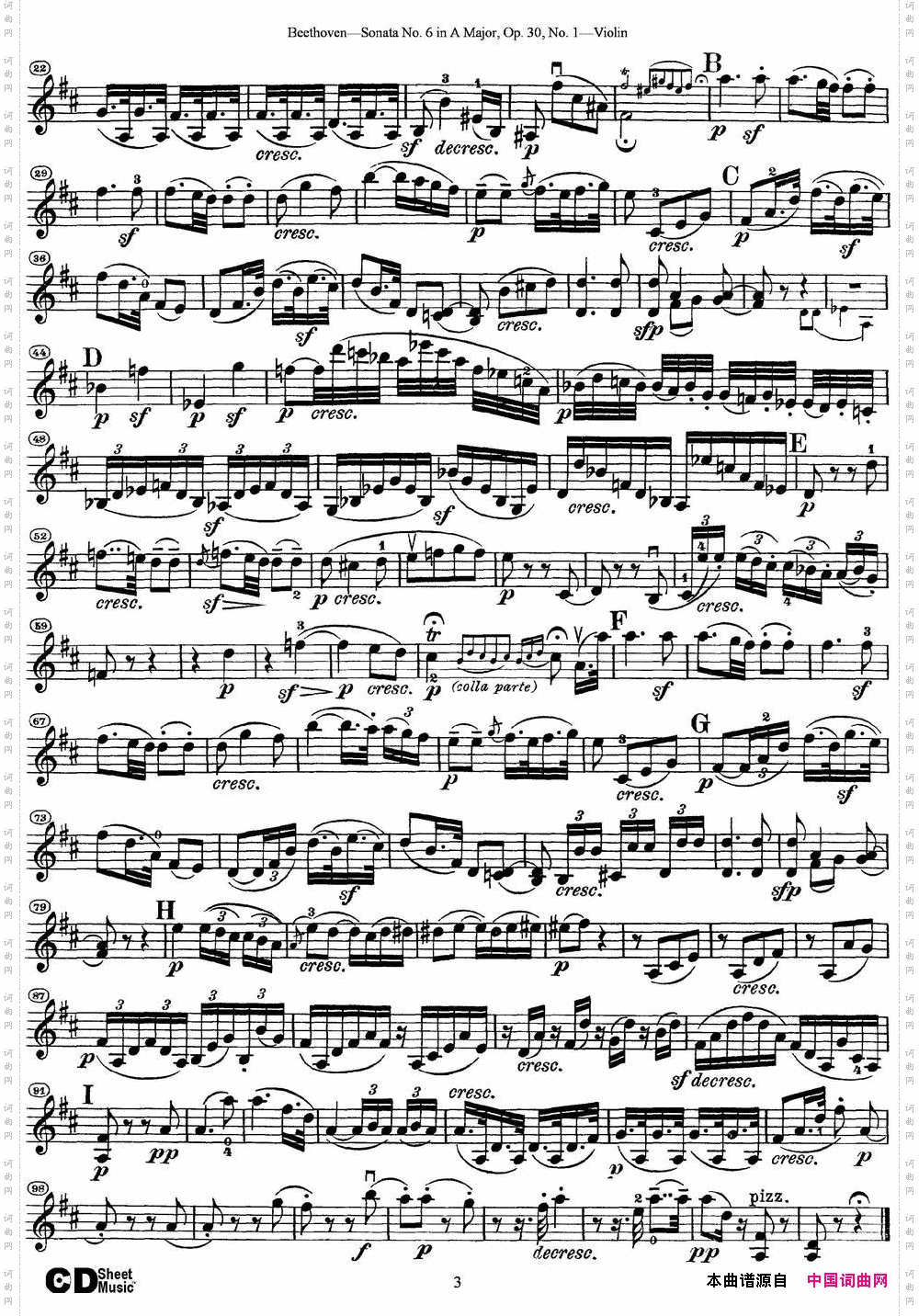 ViolinSonataNo·6inAMajo-rOp·30No·1