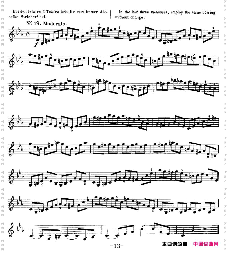 Wohlfahrt《60Studies》op.45沃尔法特《练习曲60首》、No.19-No.25_Wohlfahrt《60 Studies》op.45沃尔法特《练习曲60首》、No.19-No.25