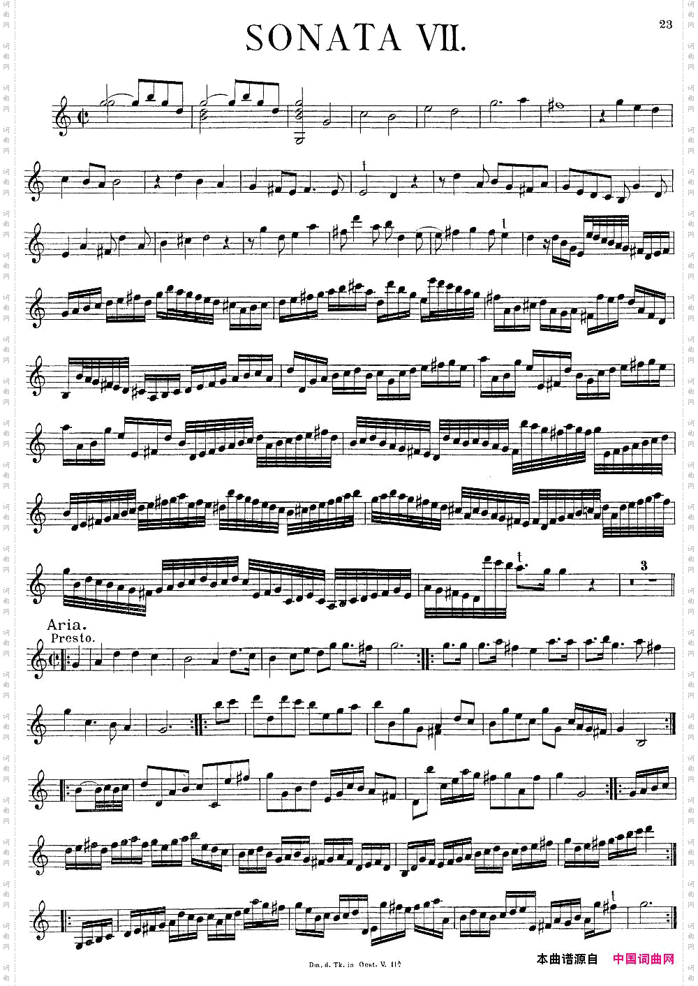 BiberViolinSonataVII