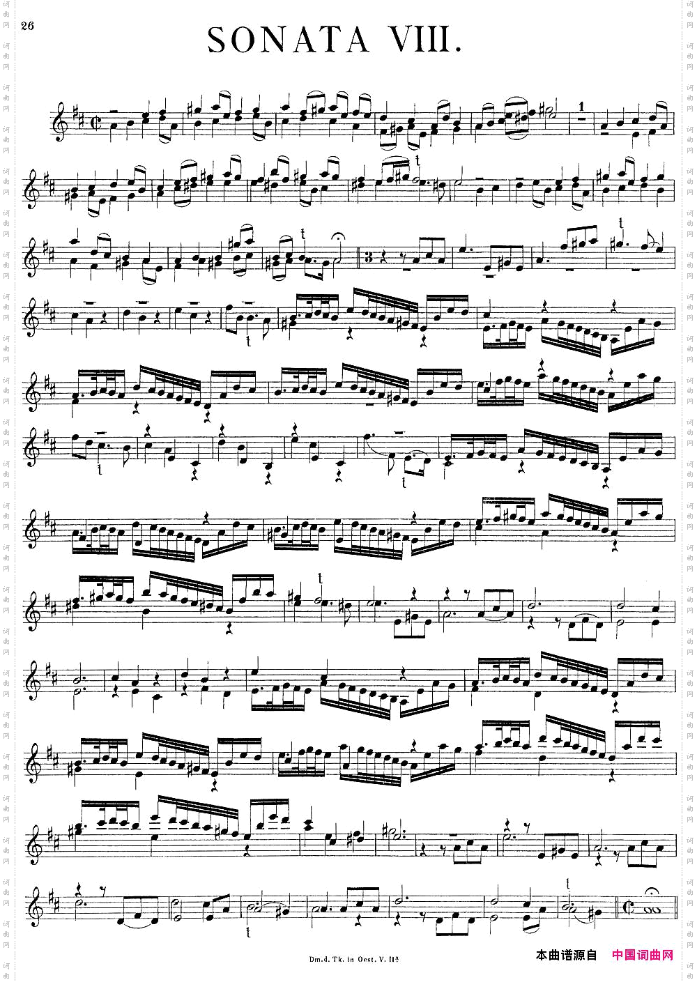 BiberViolinSonataVIII