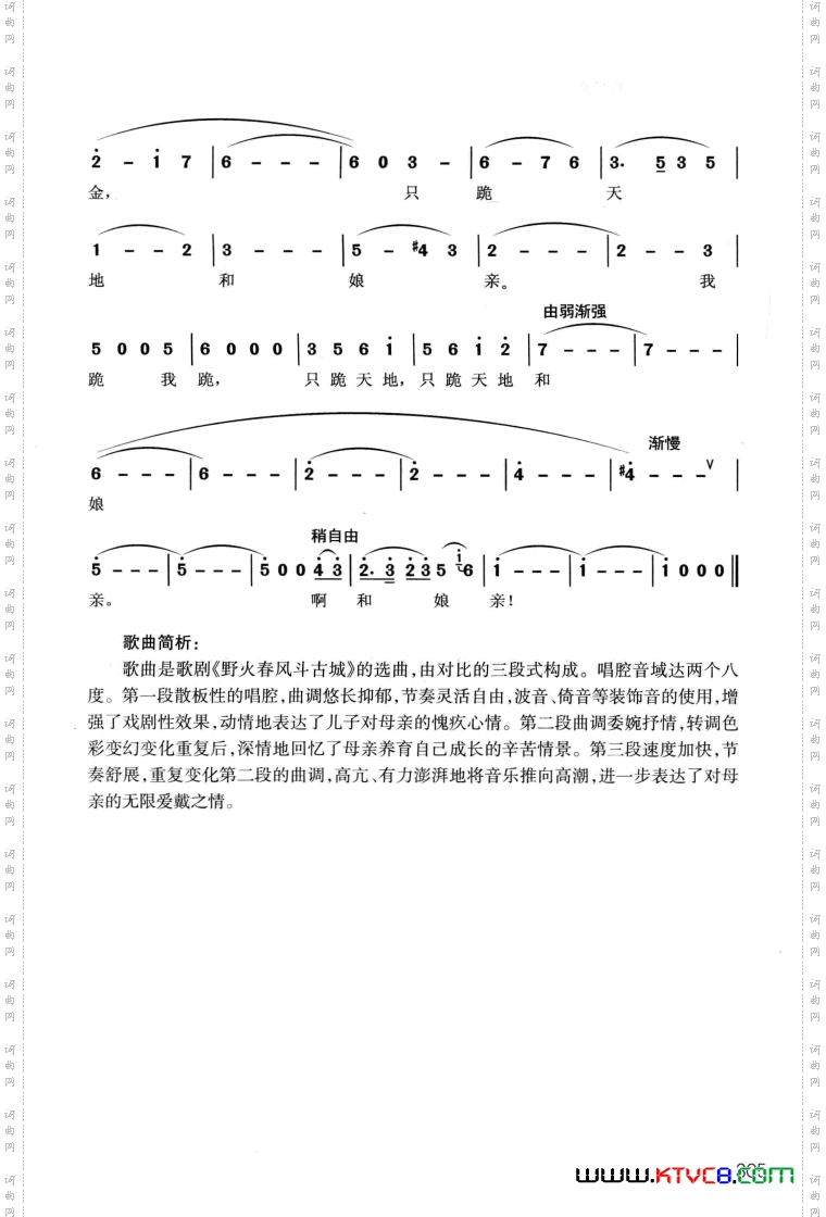 歌剧《野火春风斗古城》选曲7首