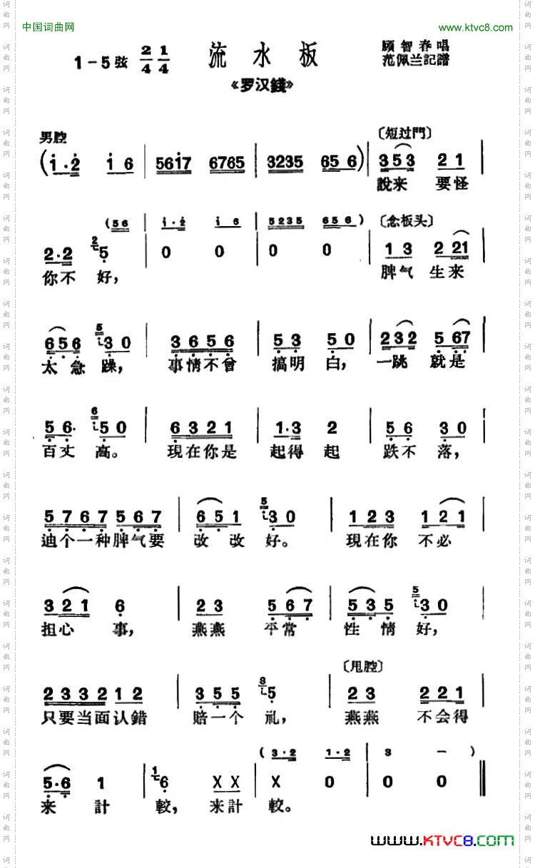 [沪剧]说来要怪你不好《罗汉钱》选段、流水板