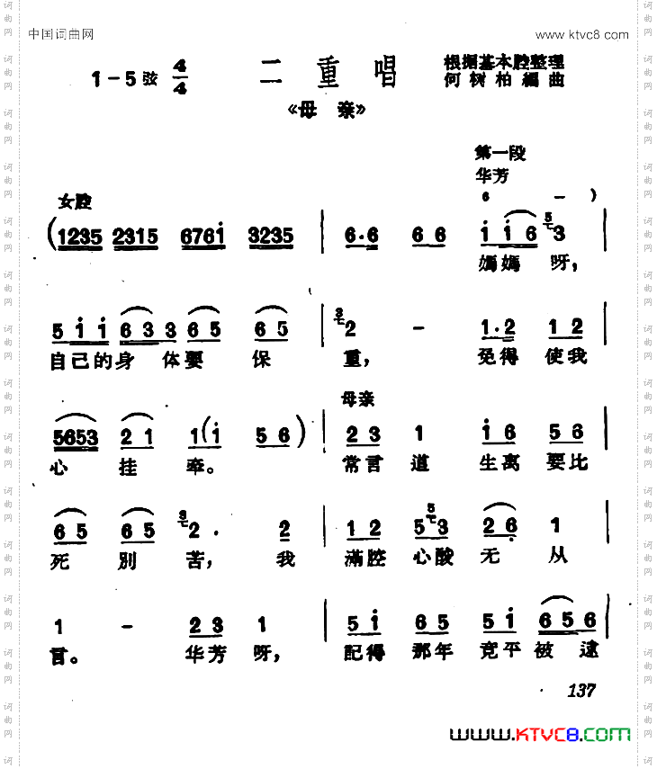 妈妈呀，自己的身体要保重_《母亲》二重唱【沪剧】