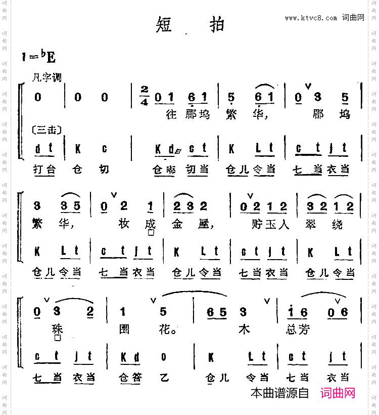 京剧群曲汇编：短拍