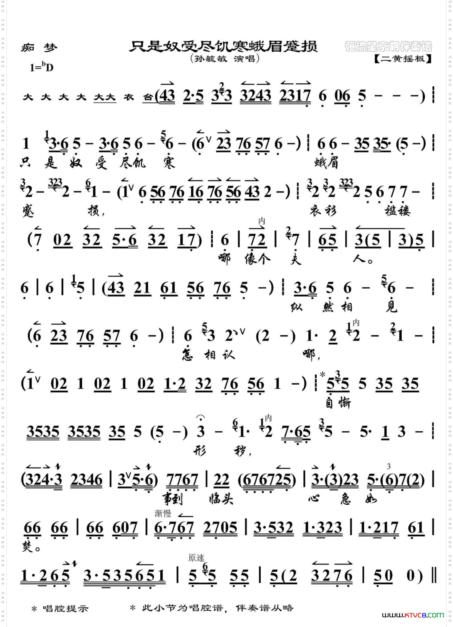 痴梦·只是奴受尽饥寒蛾眉蹙损_ 孙毓敏 