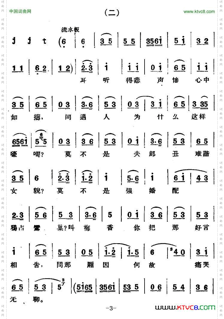 京剧唱腔选·青衣：锁麟囊薛湘灵唱段