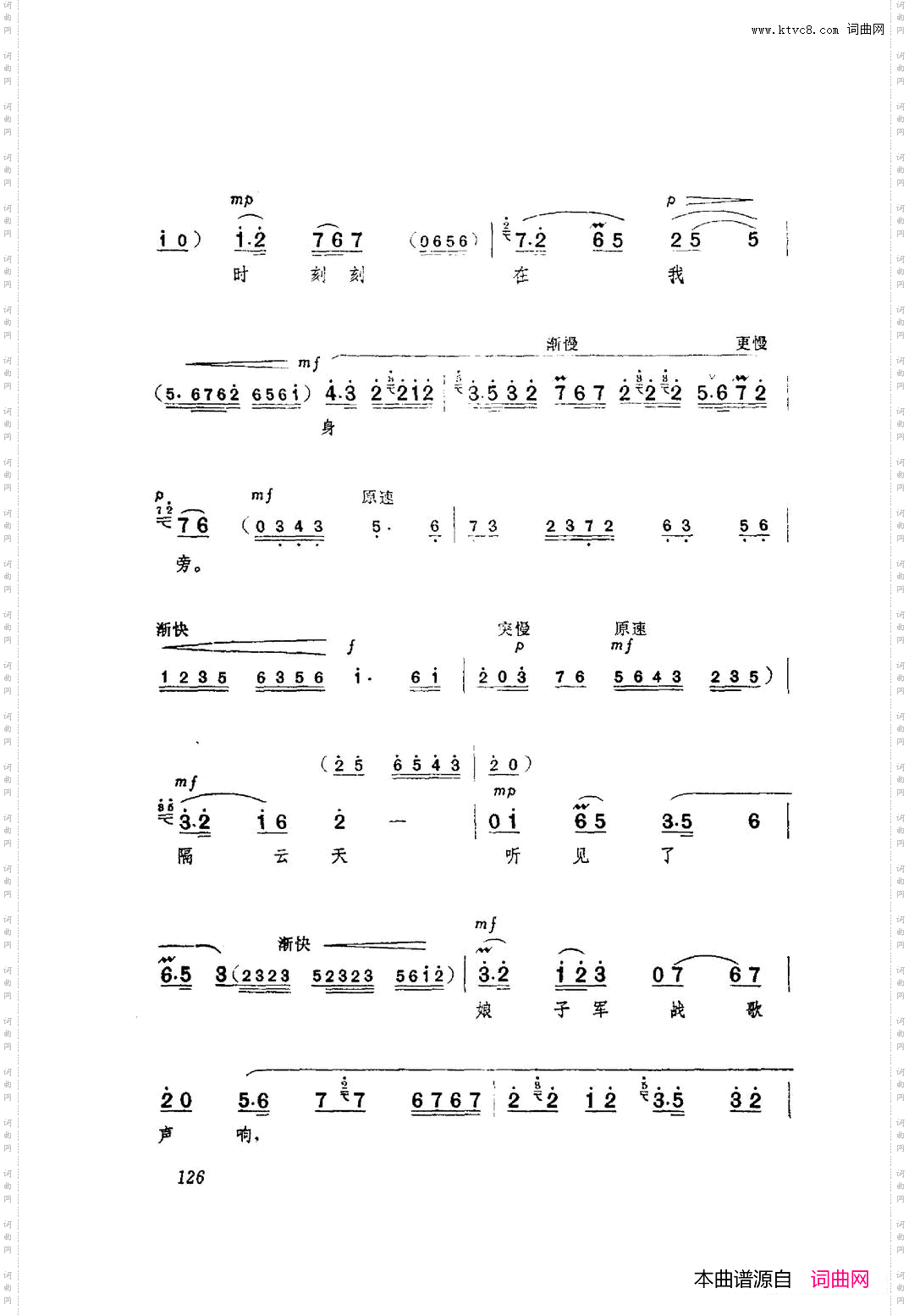 革命现代京剧红色娘子军主旋律曲谱101-153