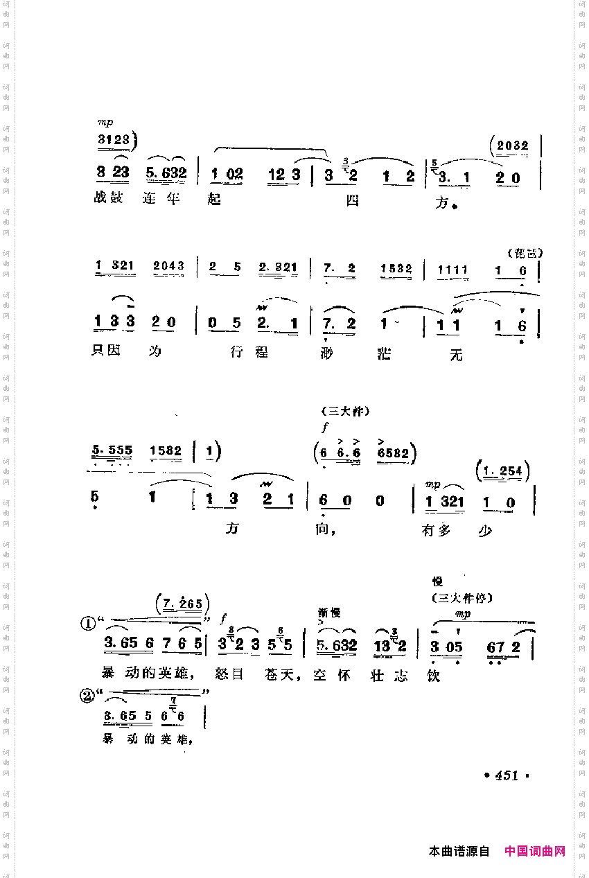 革命现代京剧主要唱段选集9·杜鹃山下