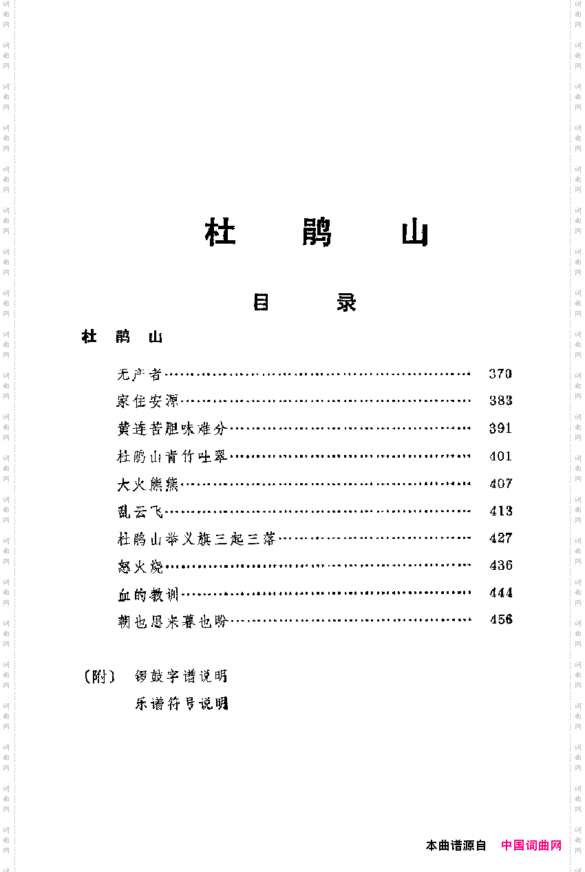 革命现代京剧主要唱段选集9·杜鹃山上
