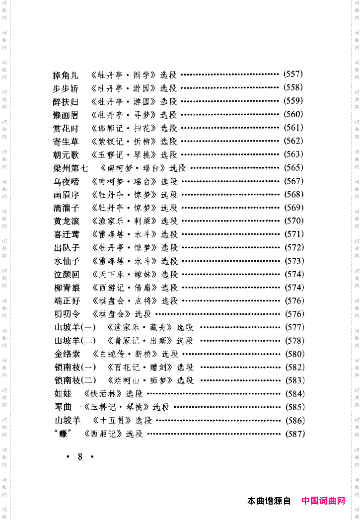 中国戏曲唱腔精选第一卷京剧昆剧000-050