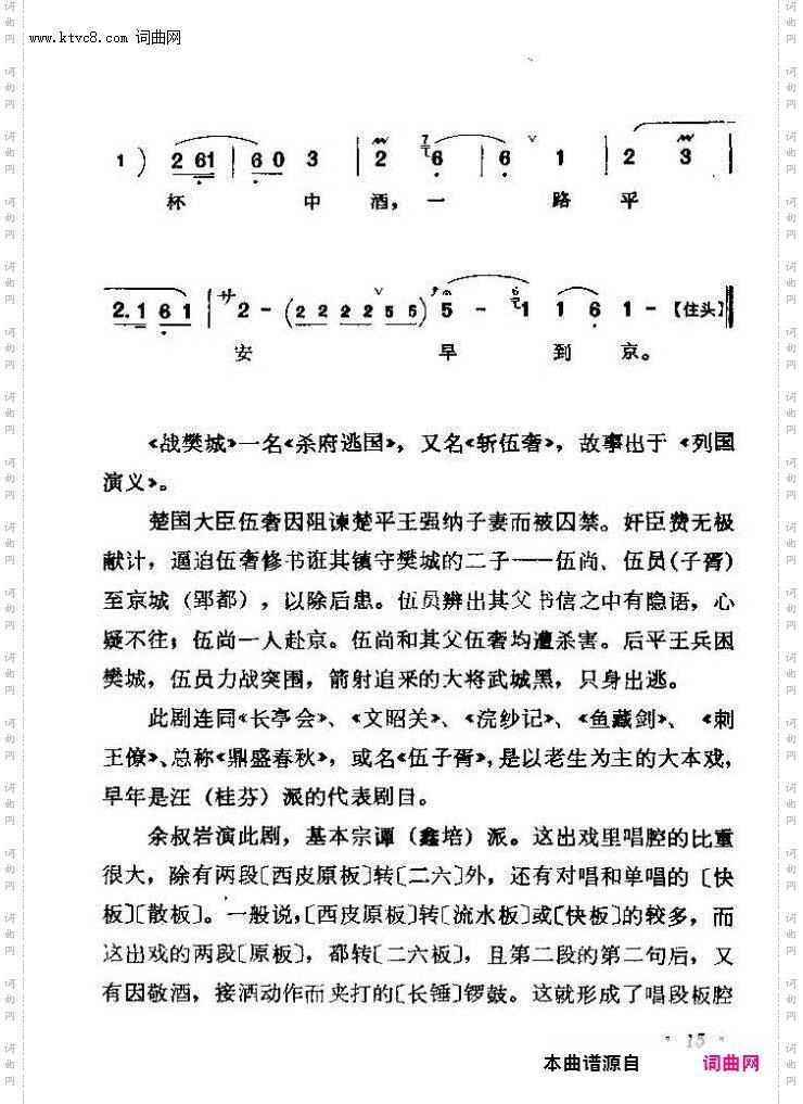 京剧著名唱腔选 上集 目录前言 1 60(京剧曲谱)21