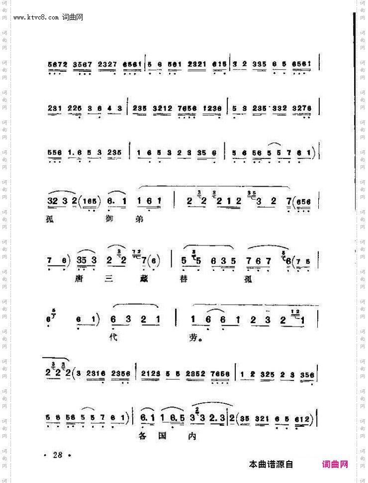 京剧著名唱腔选 上集 目录前言 1 60(京剧曲谱)34