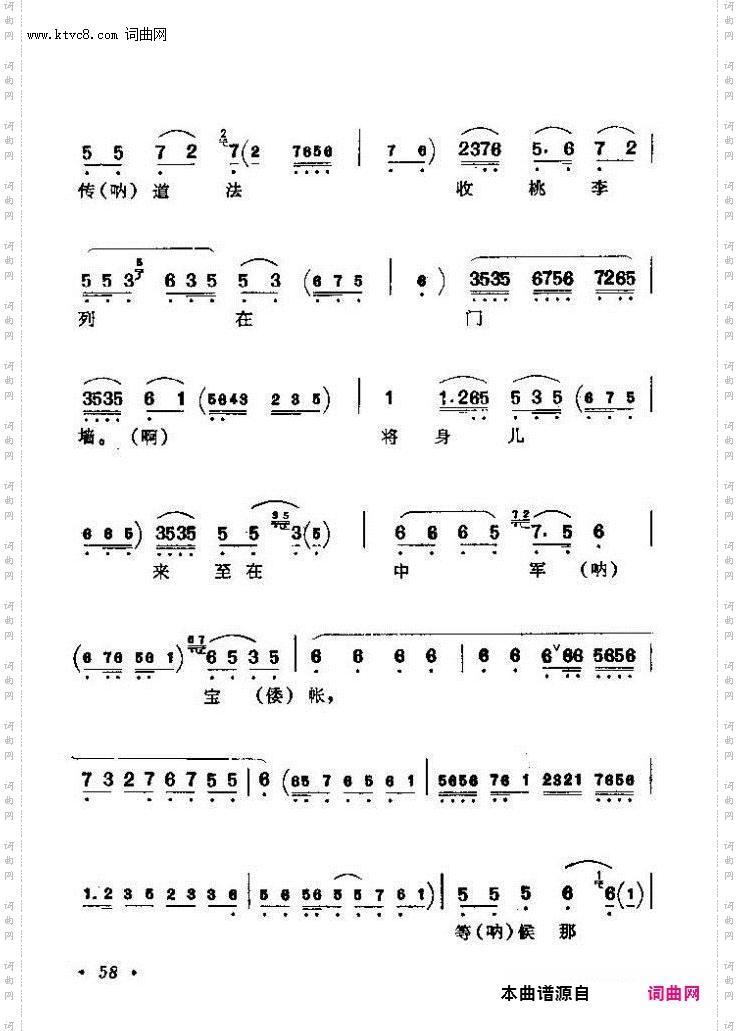 京剧著名唱腔选 上集 目录前言 1 60(京剧曲谱)64