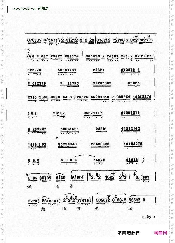 京剧著名唱腔选 下集 目录前言 1 60(京剧曲谱)36