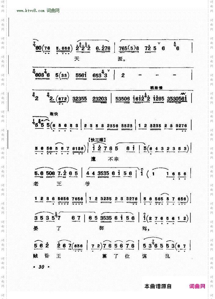 京剧著名唱腔选 下集 目录前言 1 60(京剧曲谱)37