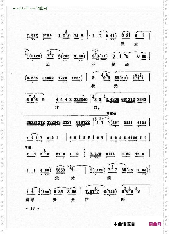 京剧著名唱腔选 下集 目录前言 1 60(京剧曲谱)25